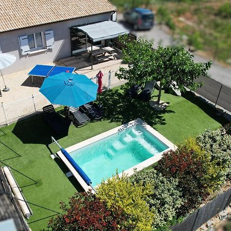 En Ardeche, Gite L'Odyssee Climatise Avec Sa Piscine Privee Et Chauffee 茹瓦厄斯 外观 照片